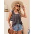 KTILG Summer Sleeveless Square Neck Tops Flowy Pleated Tunic Tank Tops for Women Loose Fit S-3XL